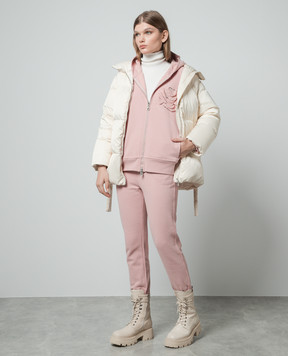 Ermanno Scervino Рожеві джогери з вишивкою логотипа D431P302KRA
