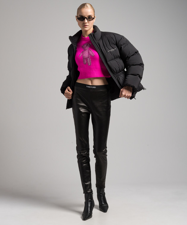 Alexander Wang - Черный пуховик с логотипом 1WC4233235 купить в Symbol