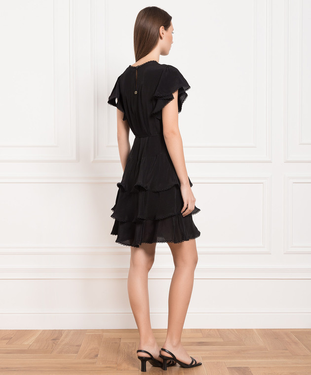 Twinset Black dress with ruffles 231TP2450 изображение 4