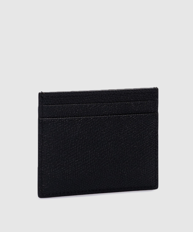 Valentino Black leather card holder with VLogo Signature logo 4W2P0V32SNP image 2