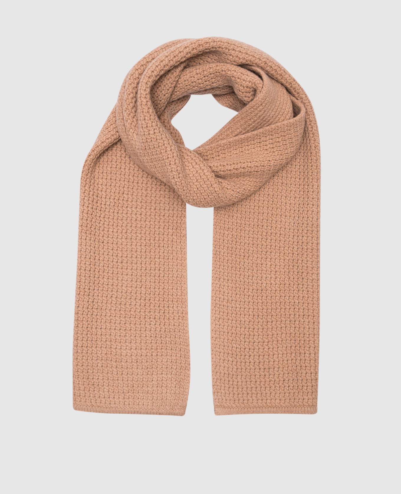 Brown woolen scarf