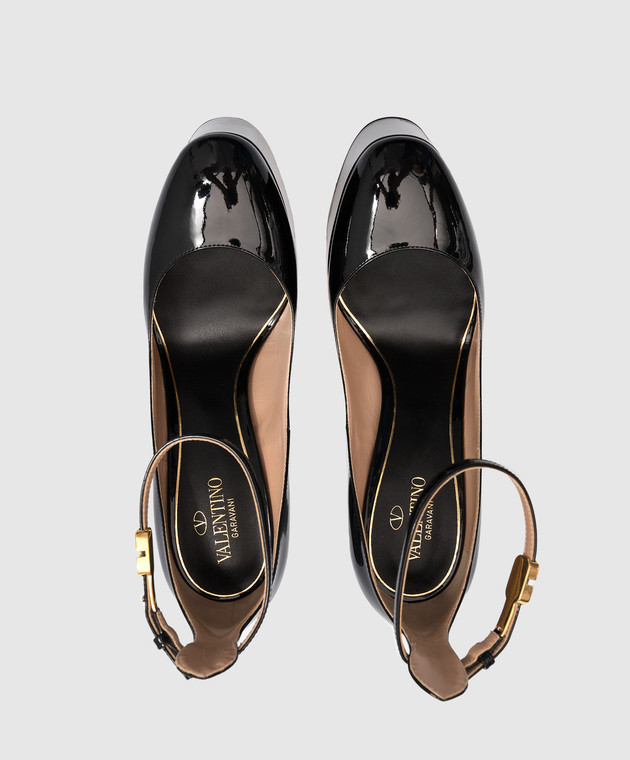 Valentino Black patent leather shoes TAN-GO 3W2S0DQ3VNE image 4