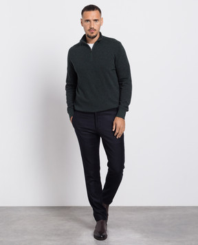 Loro Piana Зеленый джемпер из кашемира FAG4525