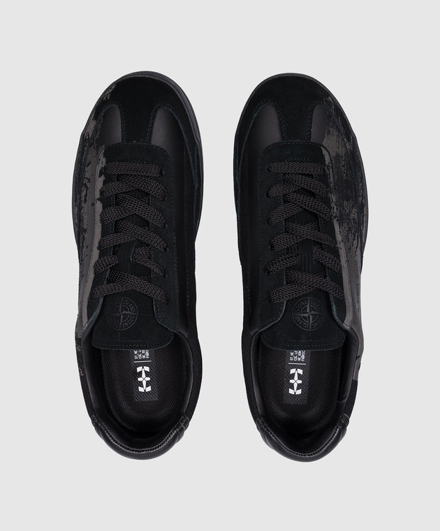 Stone Island Black combination sneakers with logo 79FWS0101 image 4