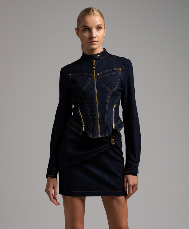 Versace Jeans Couture Blue denim jacket 75HAS458DW042L54 image 3