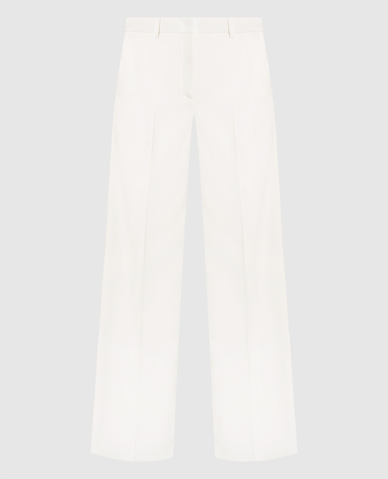 Белые брюки из шерсти
