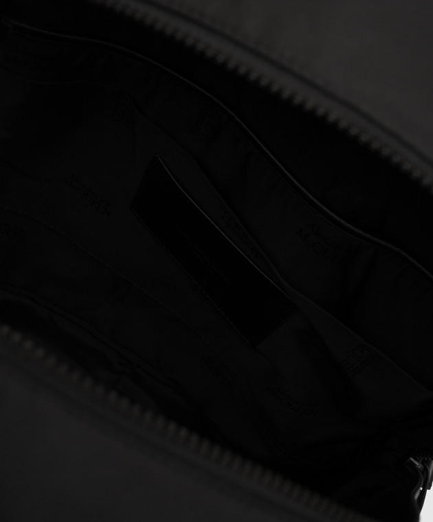 Alexander McQueen Black backpack with McQueen Graffiti print 6464571AABW изображение 4