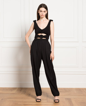 Magda Butrym Чорні штани з вовни PANTS01105820