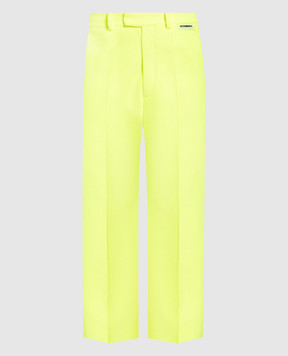 Vetements Yellow pants with a logo ME63PA100Y