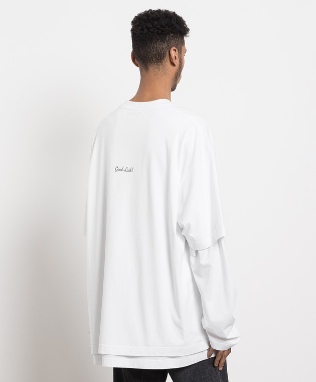 Vetements White longsleeve with T-shirt UE54LS120W image 4