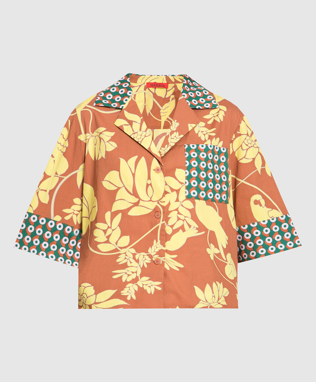 Max & Co Brown shirt in floral print ALAN