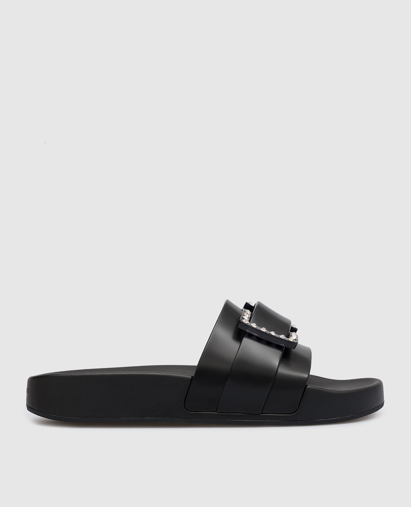 Black Jelly sliders with crystals