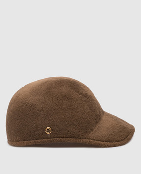 Loro Piana Коричневая кепка из меха кролика FAN3446