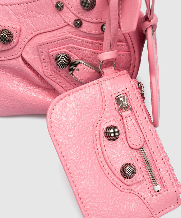 Balenciaga Le Cagole pink leather hobo bag 6713091VG9Y image 5