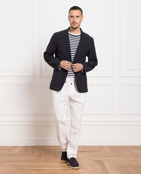 Brunello Cucinelli Синий блейзер MD4796165