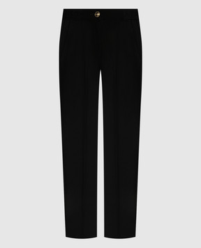 Versace Jeans Couture Черные брюки с фактурным логотипом 75HAA112N0230