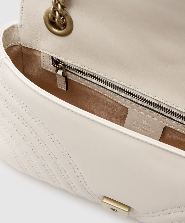 Gucci Светло-бежевая кожаная сумка 443497DTDIT изображение 4