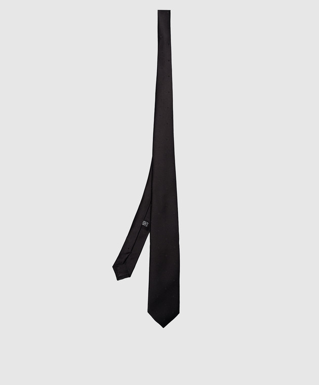 Stefano Ricci Дитяча чорна краватка із шовку YCCX74168 зображення 2