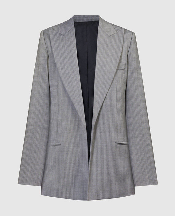 Gray patterned jacket