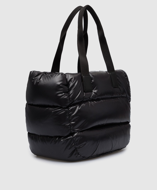 Moncler Черная стеганая сумка-тоут Caradoc 5D00005M2176 изображение 3