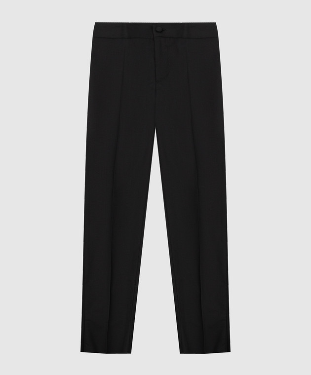 Stefano Ricci Children's black wool trousers Y1T0960000W0017C
