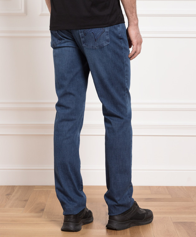 Stefano Ricci Blue jeans with logo M8T31S2120T4709 image 4