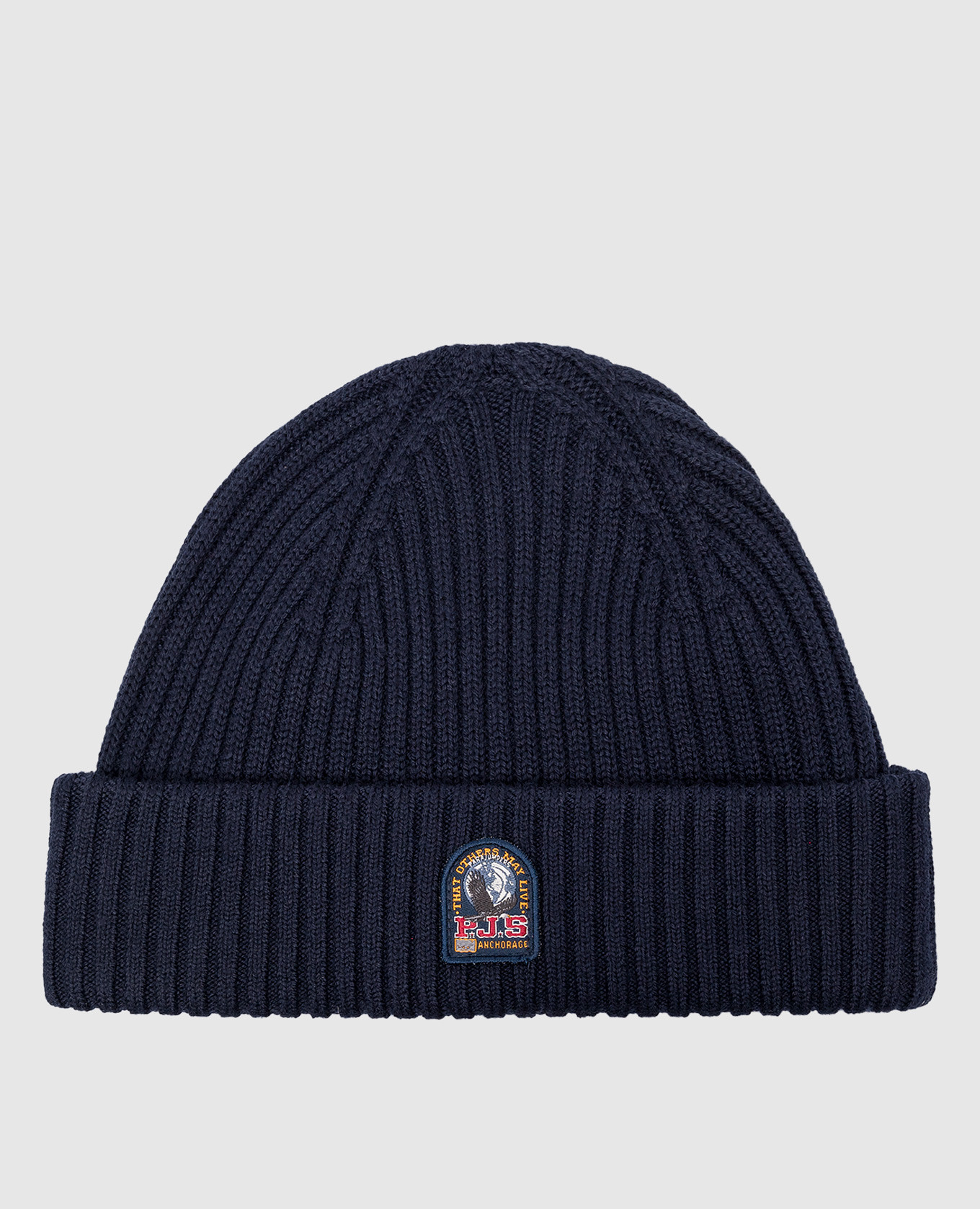 Blue Rib Hat with logo patch