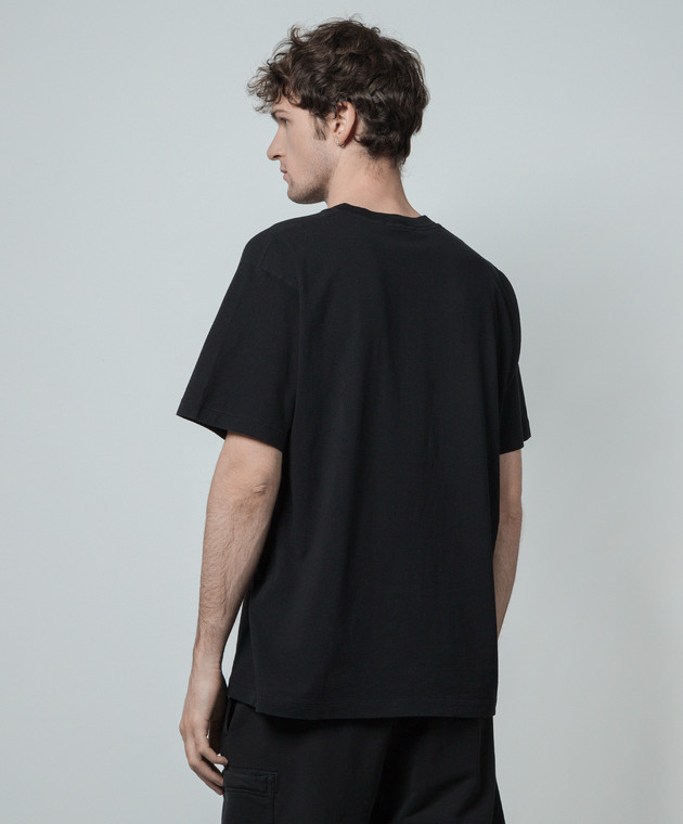 Stone Island Черная футболка с принтом Stamp One 80152RC87 изображение 4