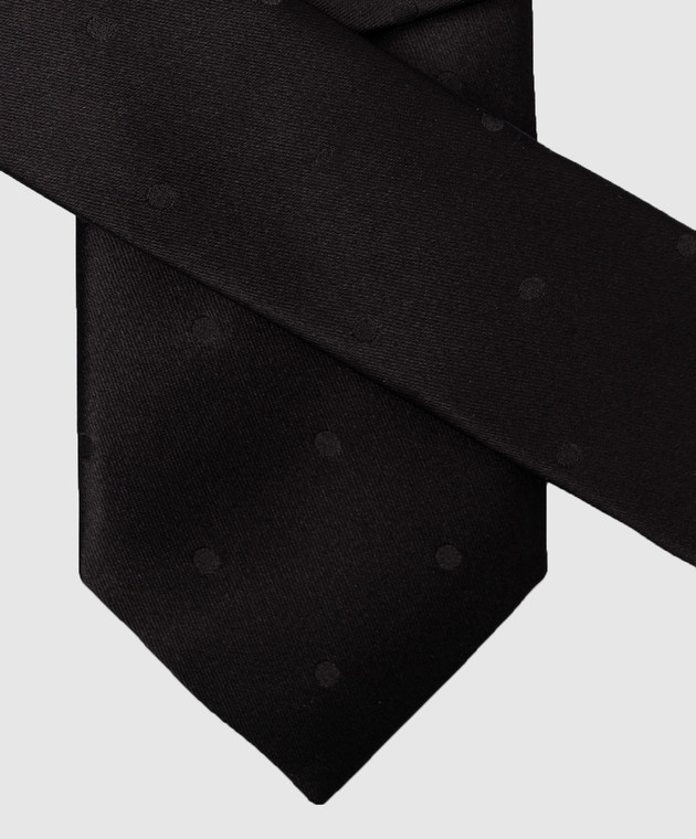 Stefano Ricci Дитяча чорна краватка із шовку YCCX74168 зображення 3