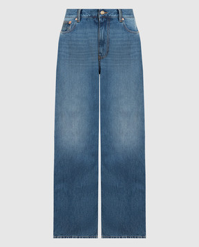 Valentino Синие джинсы с эффектом потертости 3B3DD15F80W