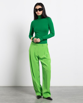 Victoria Beckham Зеленые штаны 1322WTR003727A