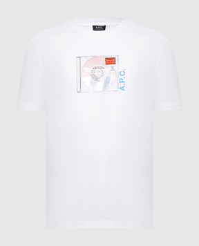 A.P.C Біла футболка Jibe з принтом COEIOH26339