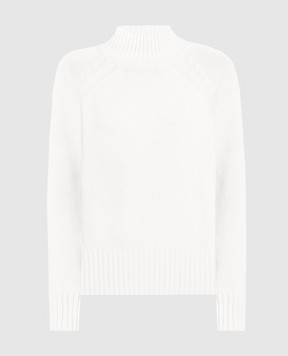 Allude Білий светр з вовни та кашеміру 23517641