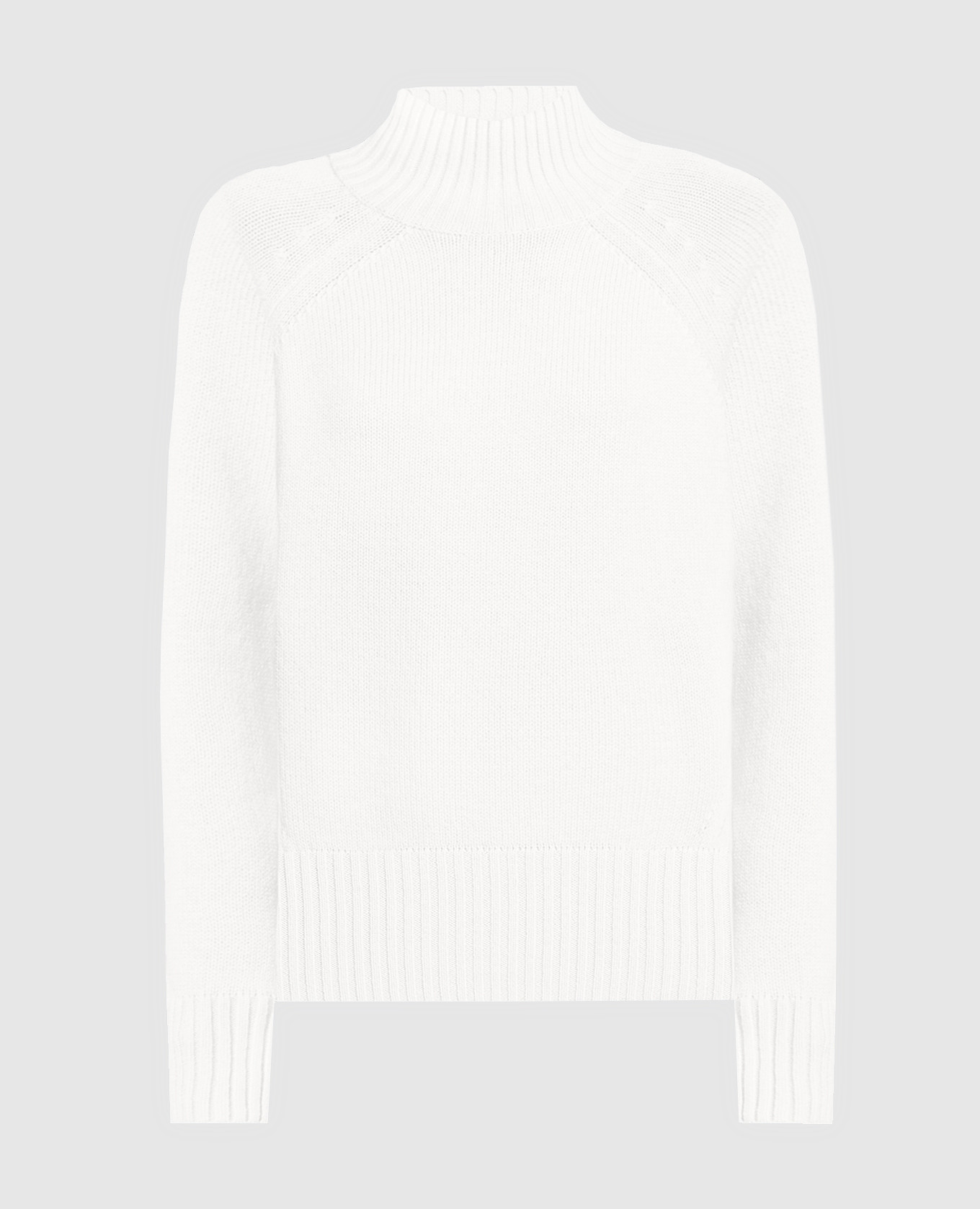 Белый свитер из шерсти и кашемира