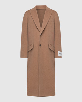 Dolce&Gabbana Коричневое пальто из шерсти верблюда G001STGG863