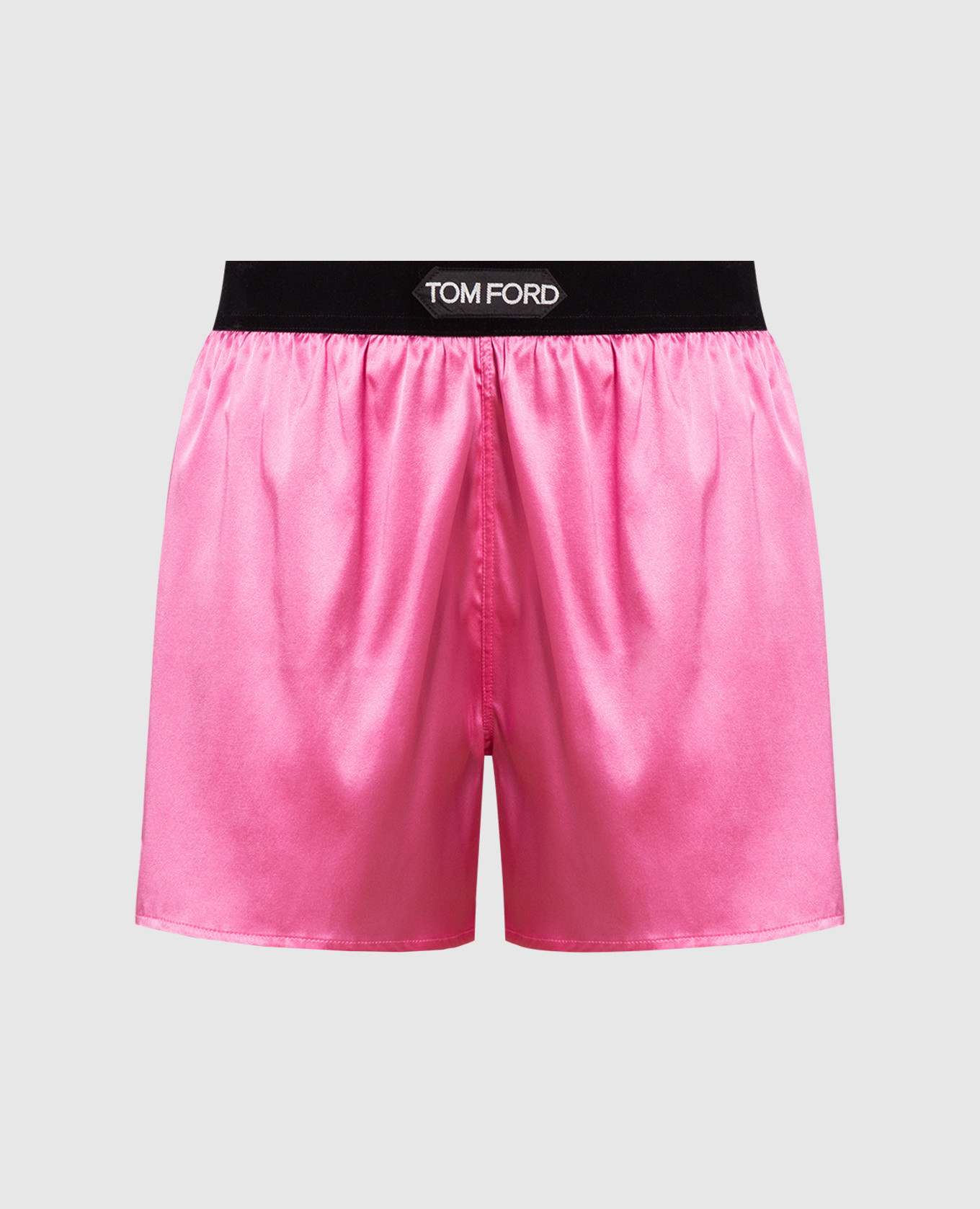 Tom Ford - Purple logo silk shorts SH0021FAX881 buy at Symbol