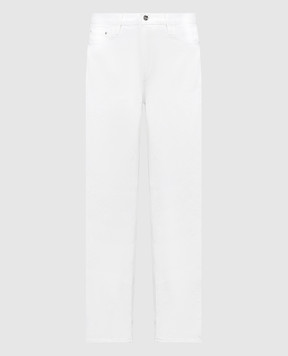 Toteme Білі джинси з патчем логотипа 241WRB1046FB0083