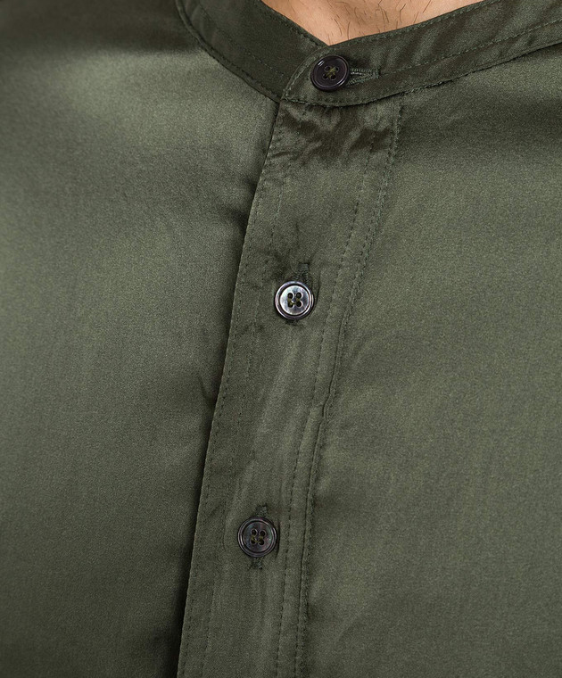Tom Ford Зелена піжамна сорочка з шовку T4H161010 зображення 5