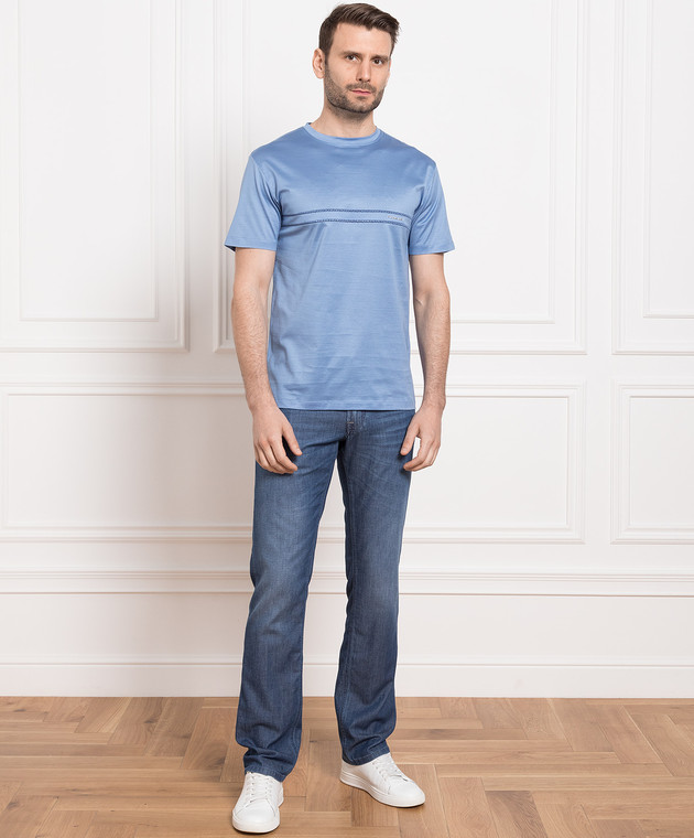 Stefano Ricci Blue jeans with a distressed effect MST31S2010T0065 image 2