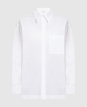 Peserico Белая рубашка с цепочкой монилью S0678800659