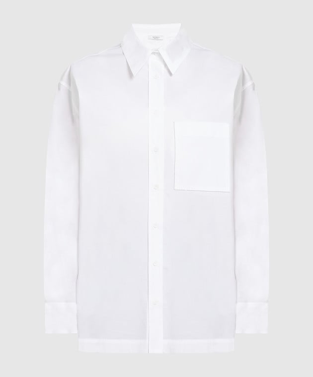 Peserico Біла сорочка з ланцюжком моніллю S0678800659