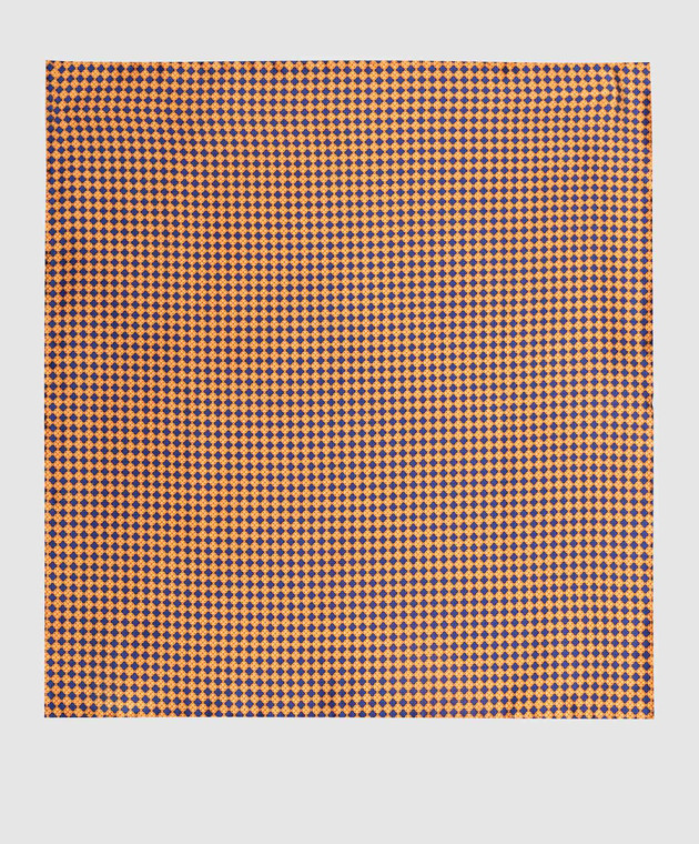 Stefano Ricci Дитячий помаранчевий шовковий набір із краватки та хустки-паші у візерунок YDH27026 зображення 2