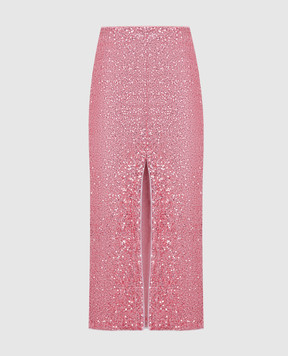 Twinset Розовая юбка с пайетками 241LB21CC