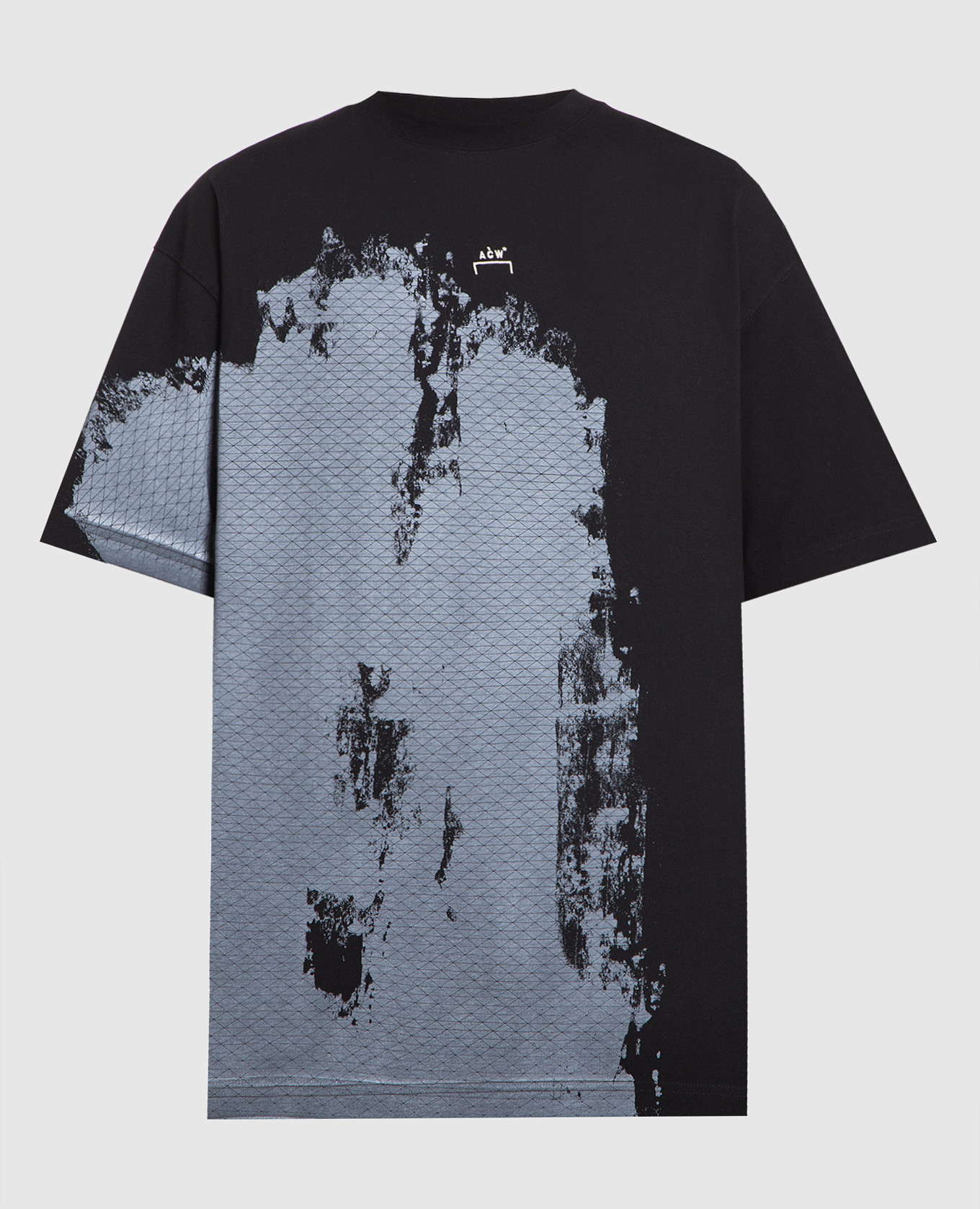 A Cold Wall - Black t-shirt with an abstract print ACWMTS121 buy at Symbol