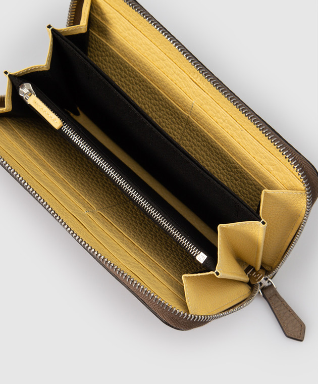 Fendi Темно-бежевий гаманець з контрастною вставкою всередині 7M0210AGQZ зображення 3