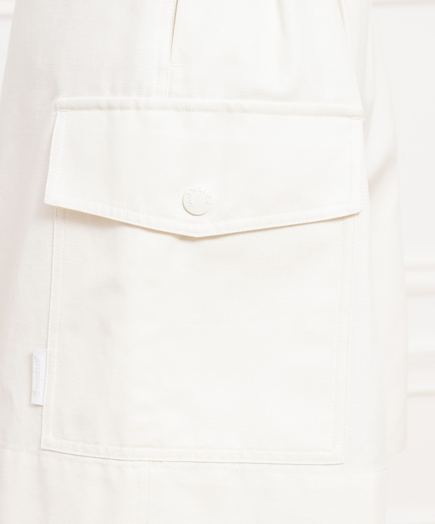 Moncler Білі шорти із защипами 2A000125962Q зображення 5