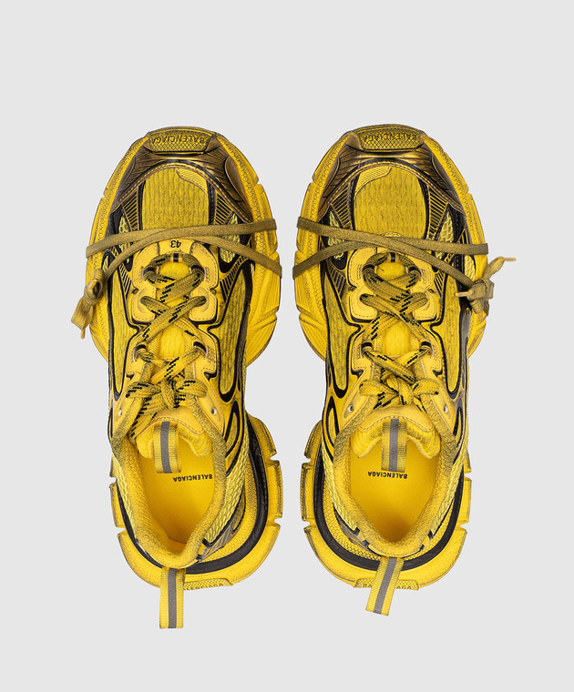 Balenciaga Желтые кроссовки 3XL с винтажным эффектом 734734W3XL2 изображение 4