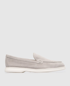 Doucal's Gray suede slippers DD8400ARTHUY229