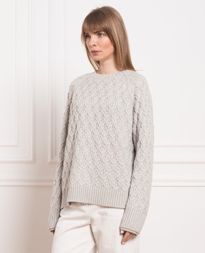 Loro Piana Сірий светр з кашеміру FAM3611
