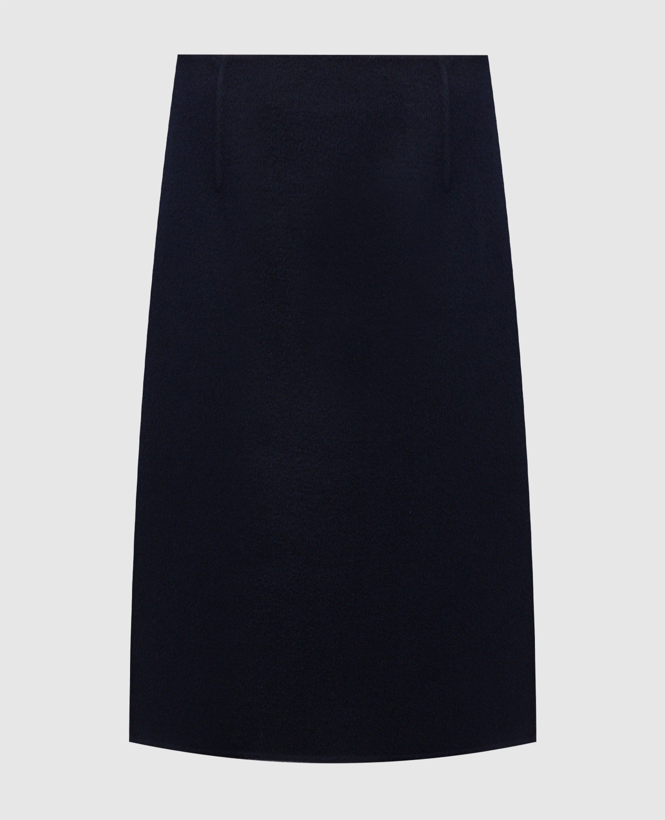 Blue midi skirt made of wool